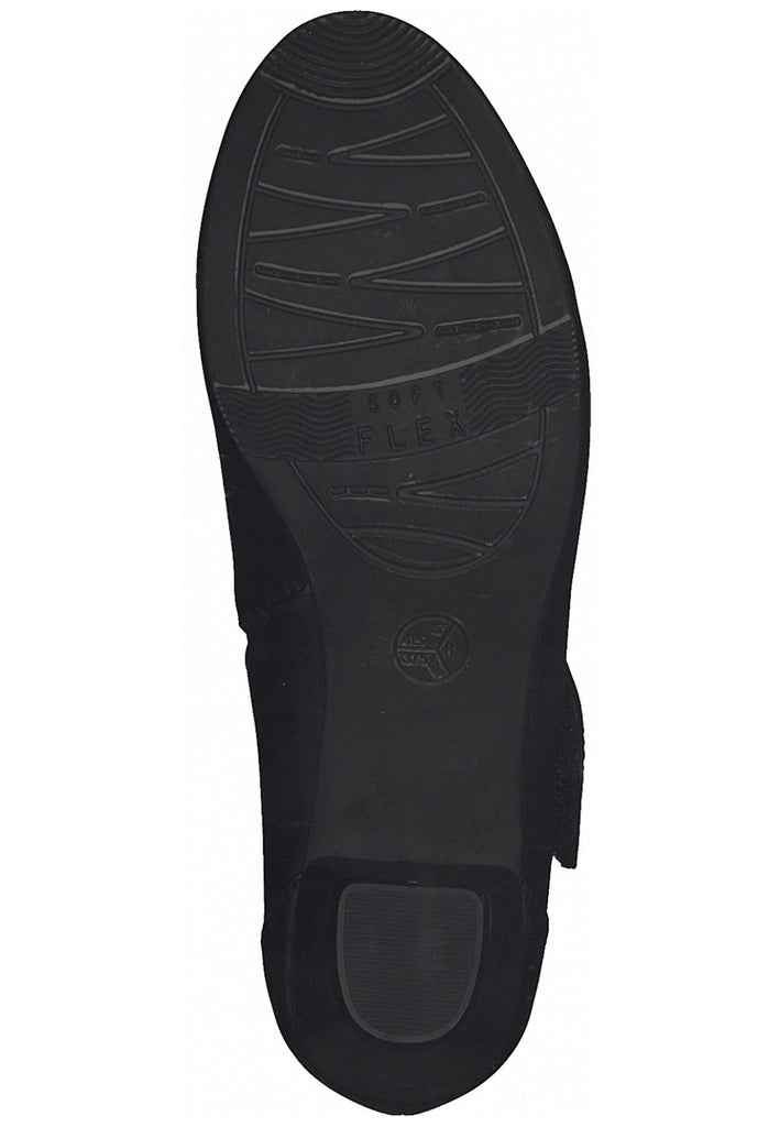 Jana Pumps Leder/Synthetik Schwarz