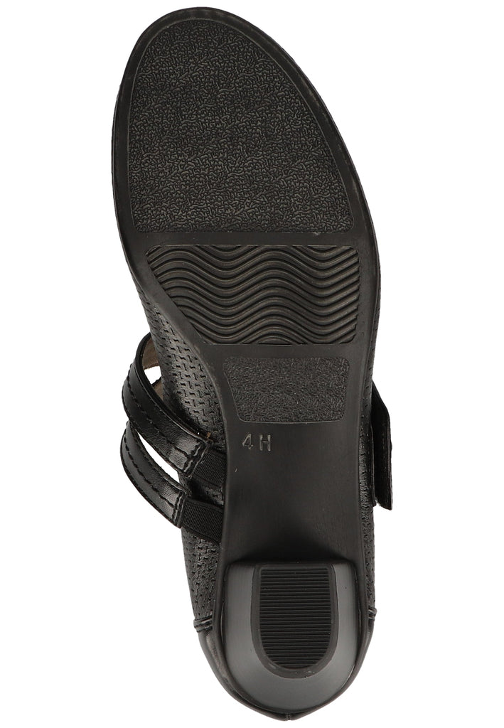 Jana Pumps Leder/Synthetik Schwarz