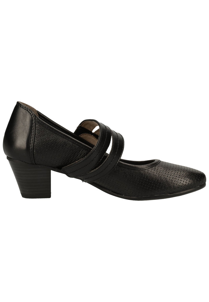 Jana Pumps Leder/Synthetik Schwarz