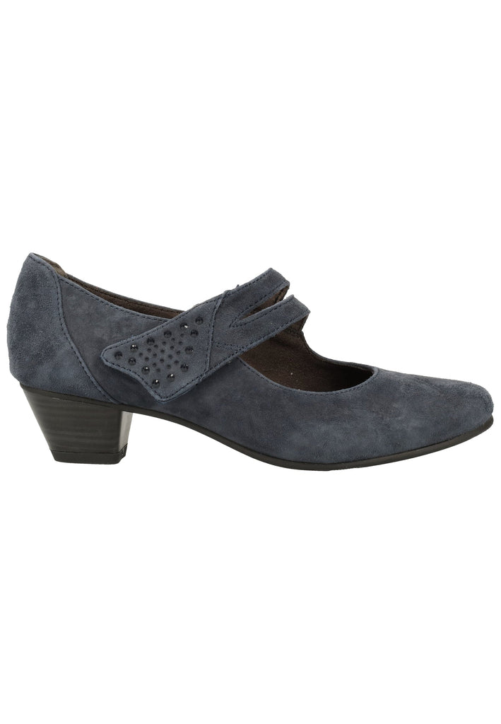 Jana Pumps Veloursleder Navy