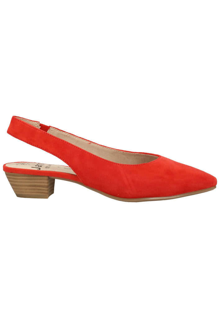 Jana Pumps Veloursleder Rot