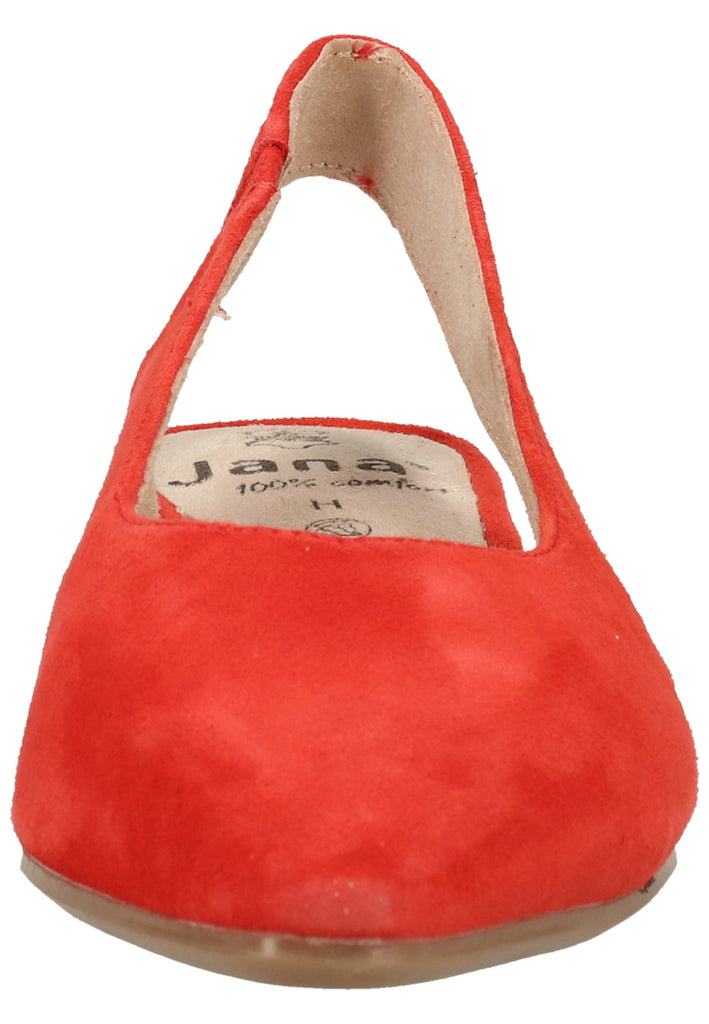 Jana Pumps Veloursleder Rot