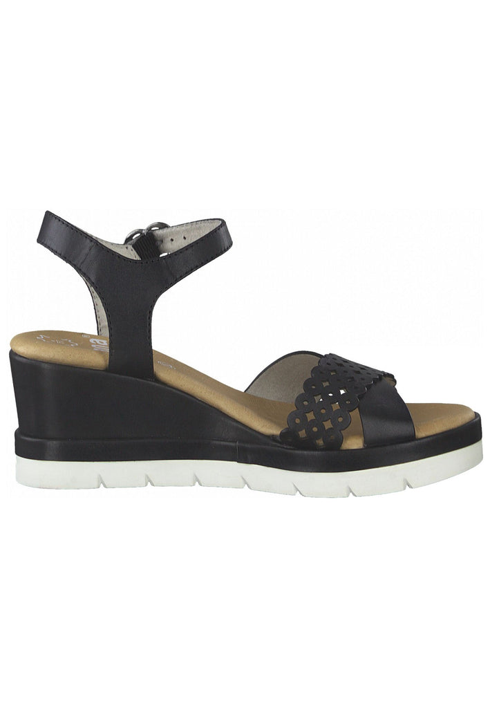 Jana Sandalen Glattleder Schwarz