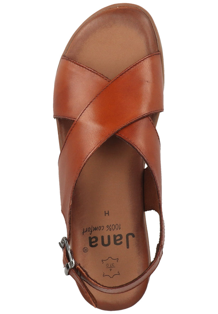Jana Sandalen Leder Braun