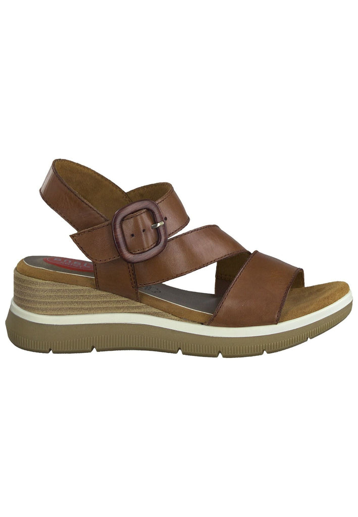 Jana Sandalen Leder Cognac