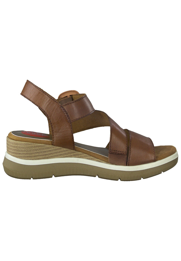 Jana Sandalen Leder Cognac