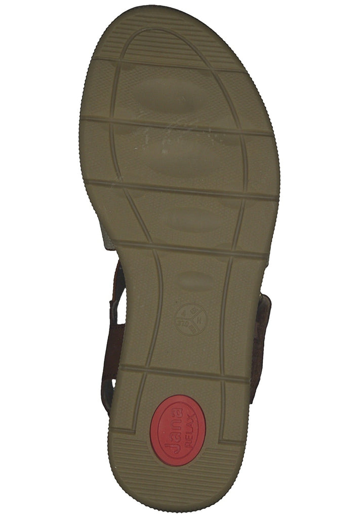 Jana Sandalen Leder Cognac
