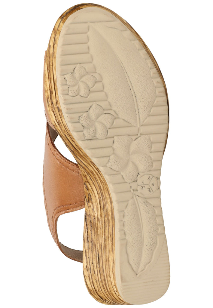 Jana Sandalen Leder Cognac