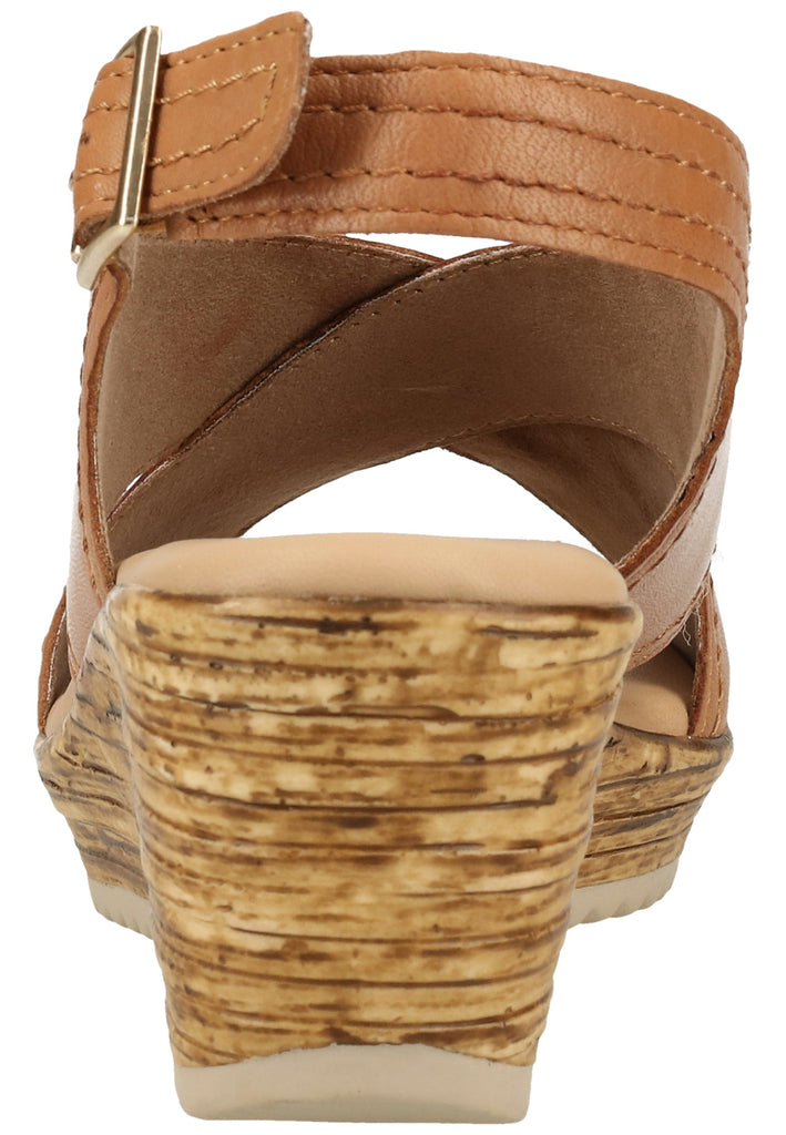 Jana Sandalen Leder Cognac