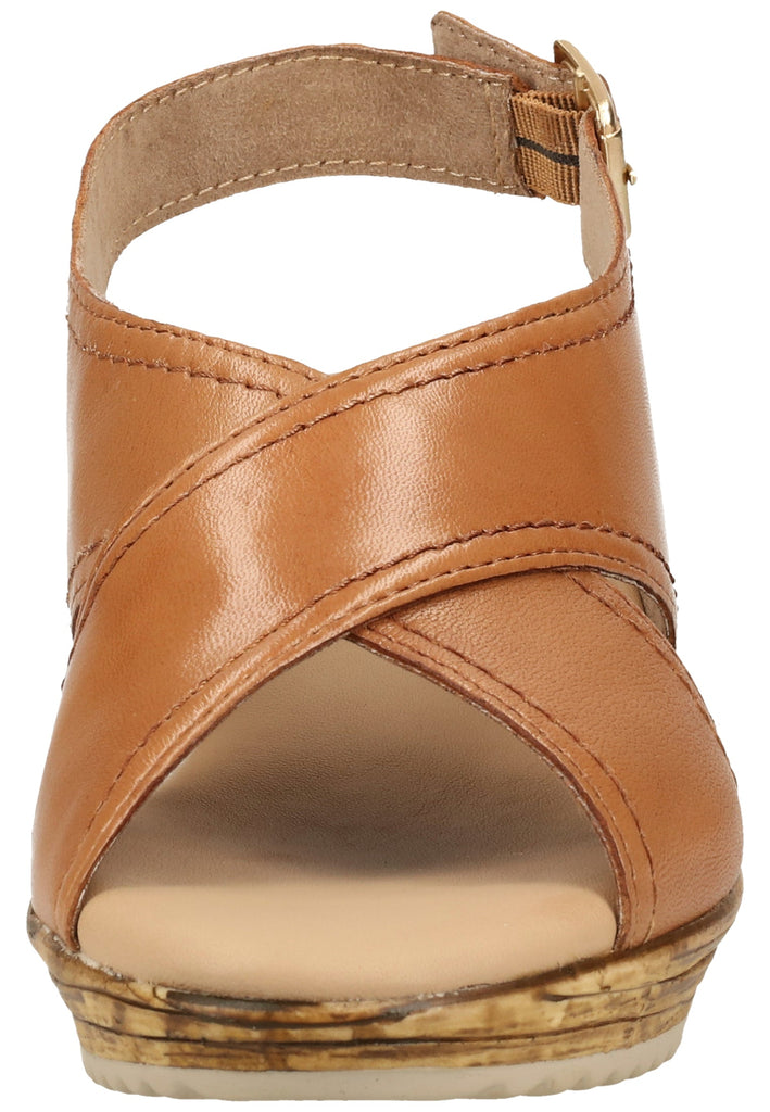 Jana Sandalen Leder Cognac