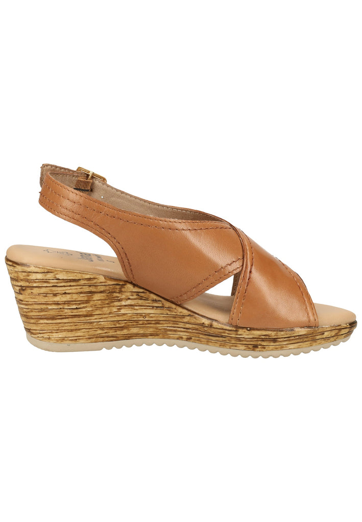 Jana Sandalen Leder Cognac