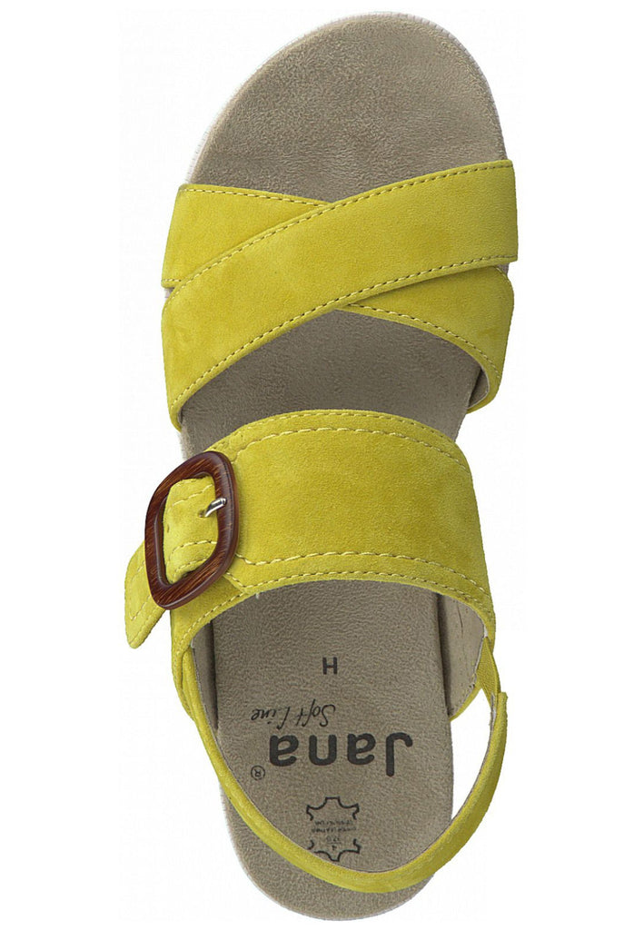 Jana Sandalen Leder Gelb
