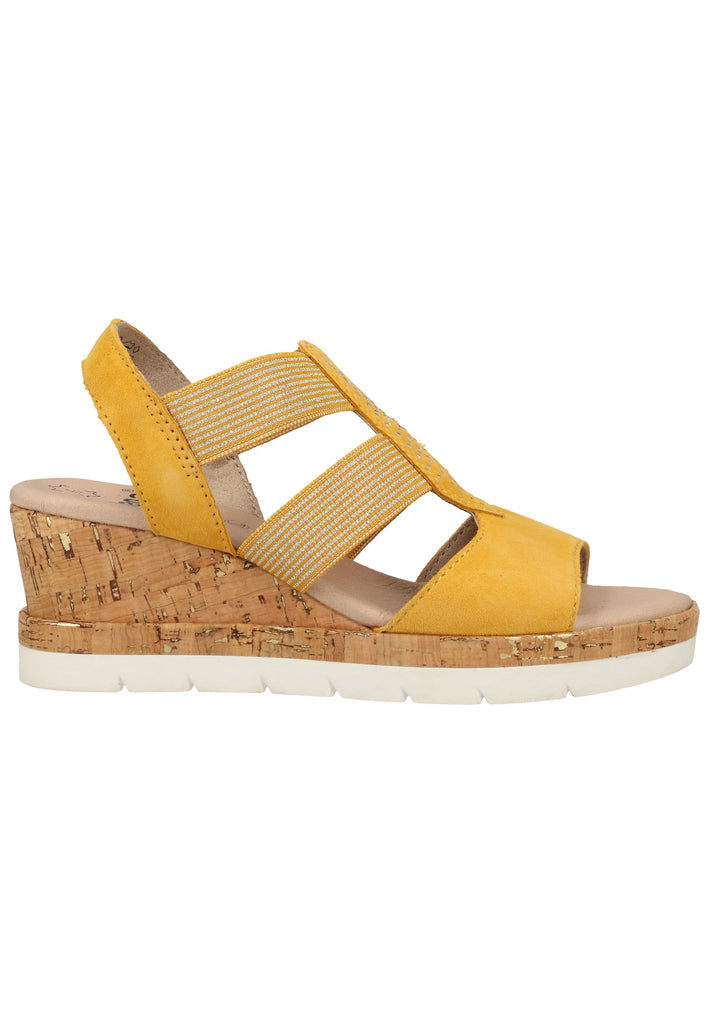 Jana Sandalen Leder Gelb