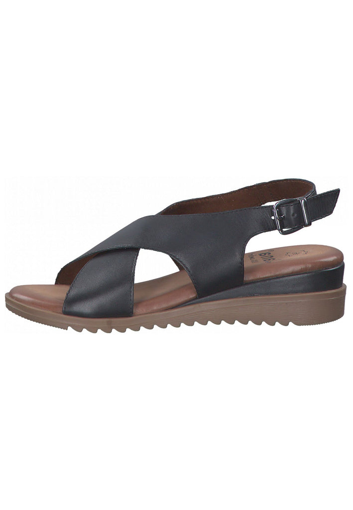 Jana Sandalen Leder Navy