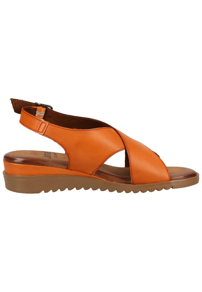 Jana Sandalen Leder Orange