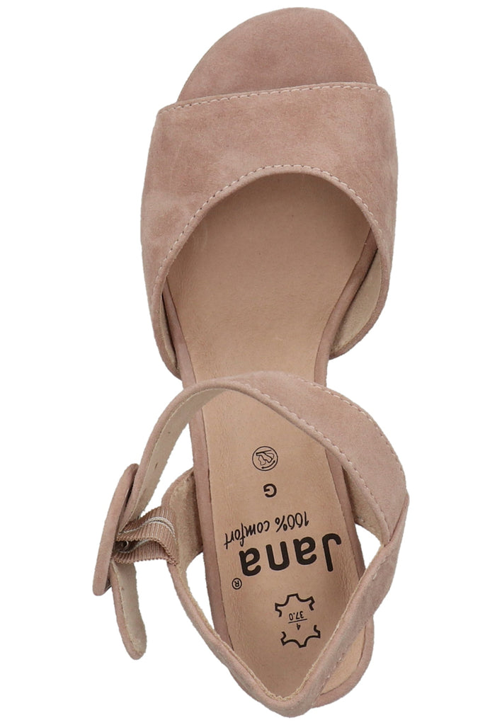 Jana Sandalen Leder Rose