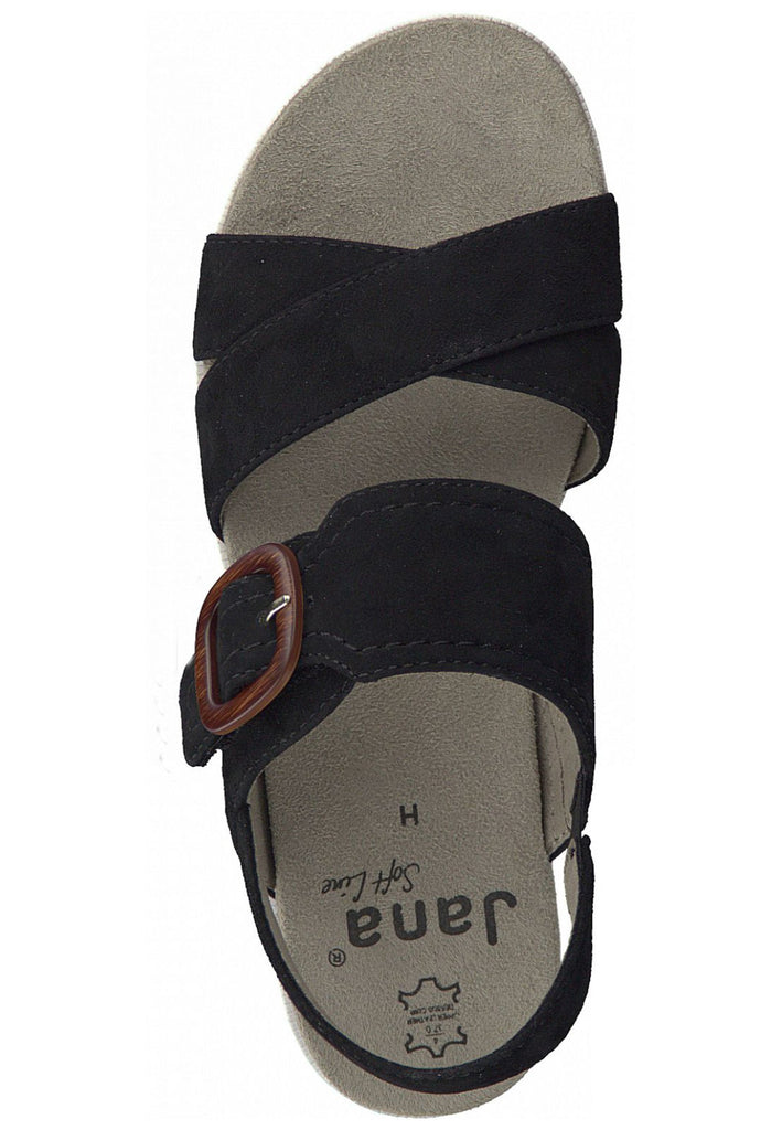 Jana Sandalen Leder Schwarz