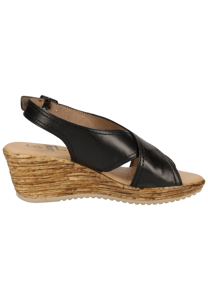 Jana Sandalen Leder Schwarz