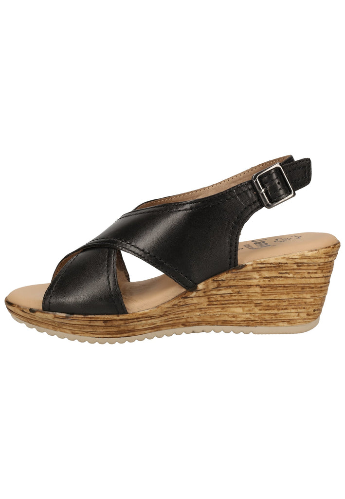 Jana Sandalen Leder Schwarz
