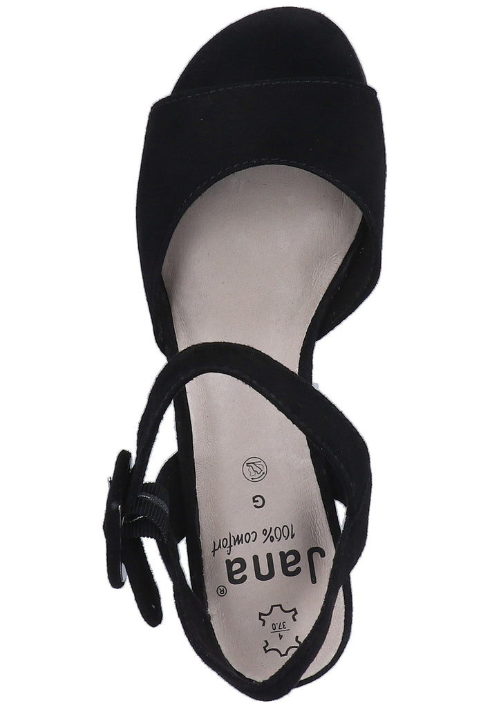 Jana Sandalen Leder Schwarz