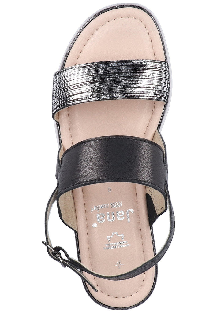 Jana Sandalen Leder Schwarz