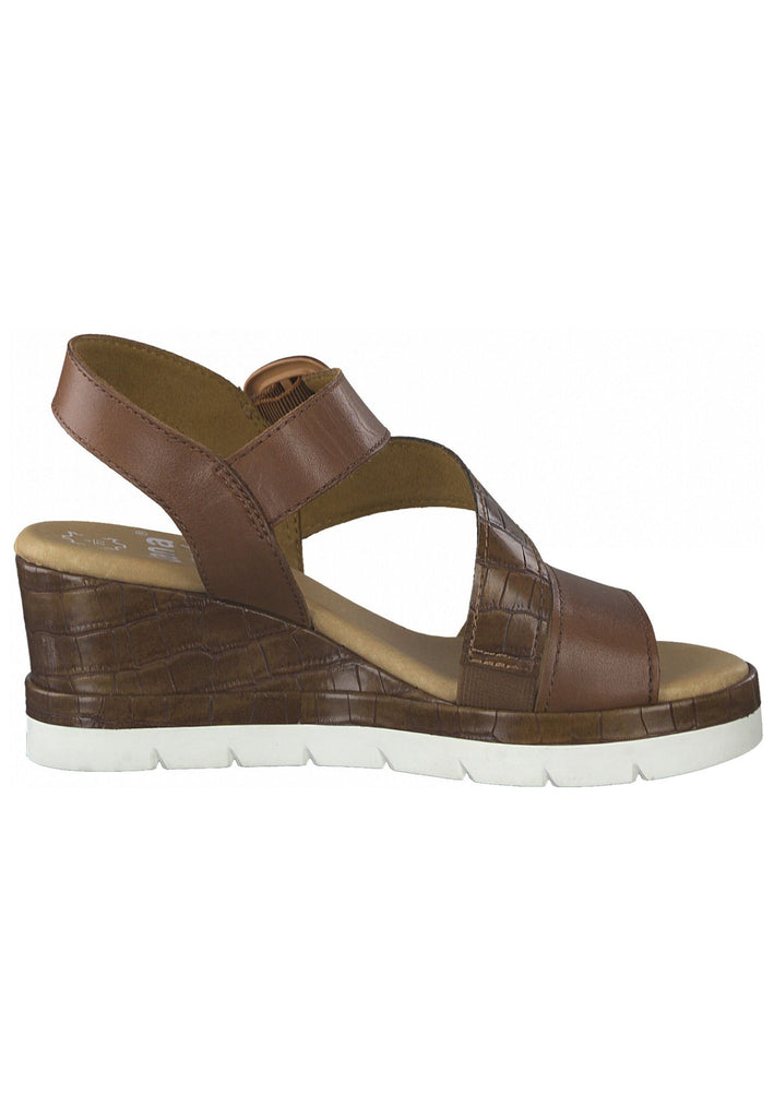 Jana Sandalen Leder/Synthetik Cognac