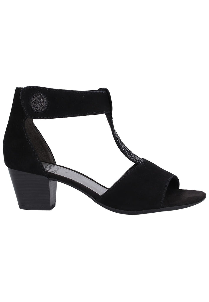 Jana Sandalen Leder/Synthetik Schwarz