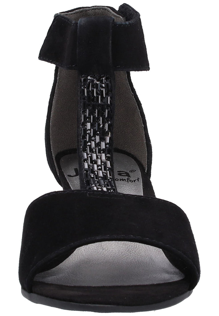 Jana Sandalen Leder/Synthetik Schwarz