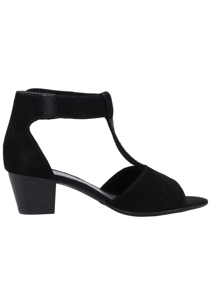 Jana Sandalen Leder/Synthetik Schwarz