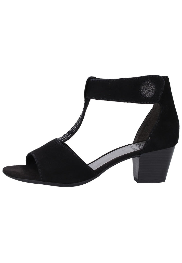 Jana Sandalen Leder/Synthetik Schwarz