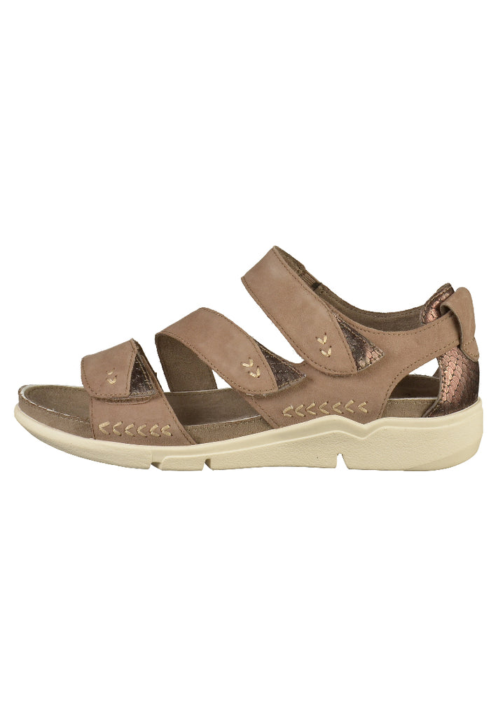 Jana Sandalen Leder Taupe