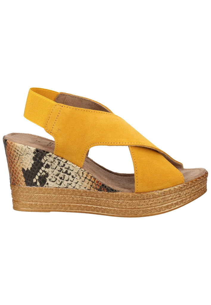 Jana Sandalen Leder/Textil Gelb