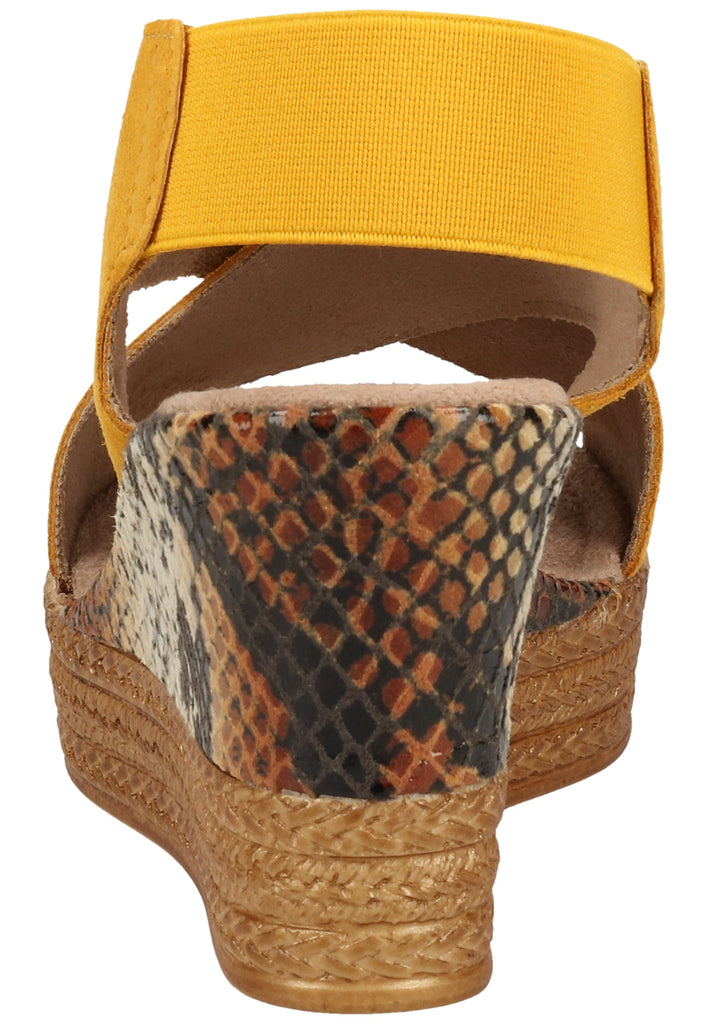 Jana Sandalen Leder/Textil Gelb