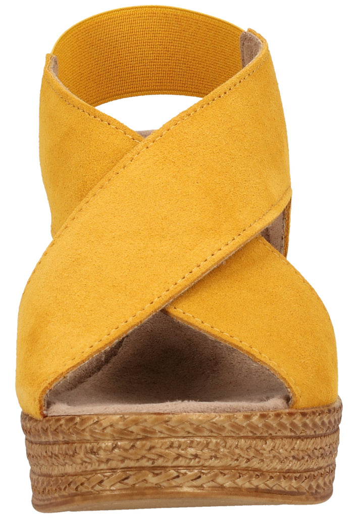 Jana Sandalen Leder/Textil Gelb