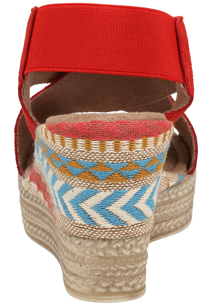 Jana Sandalen Leder/Textil Rot