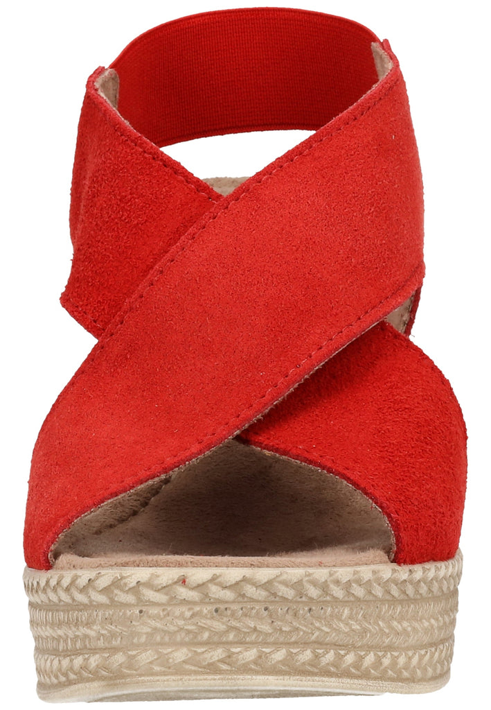 Jana Sandalen Leder/Textil Rot