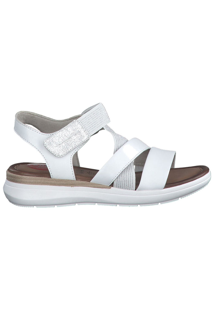 Jana Sandalen Leder Weiß