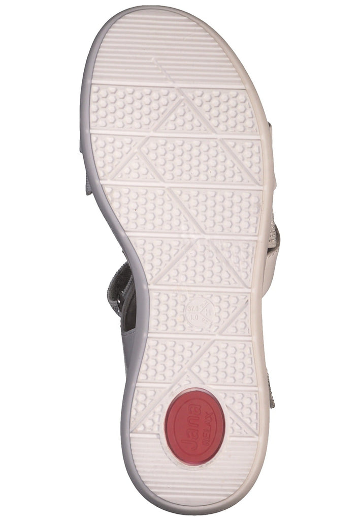 Jana Sandalen Leder Weiß