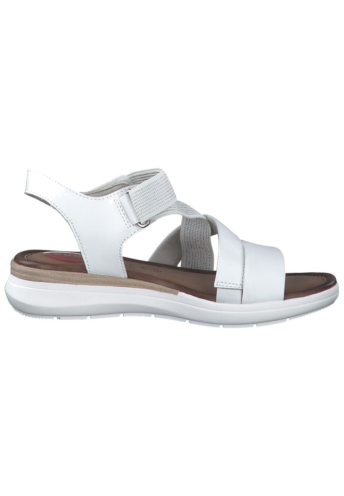 Jana Sandalen Leder Weiß