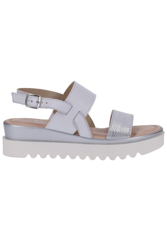 Jana Sandalen Leder Weiß