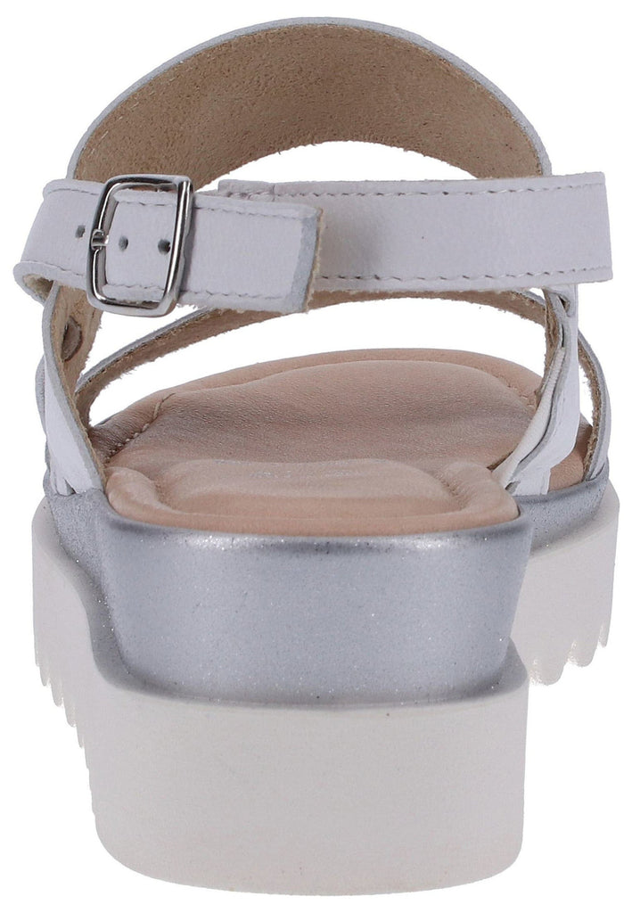 Jana Sandalen Leder Weiß