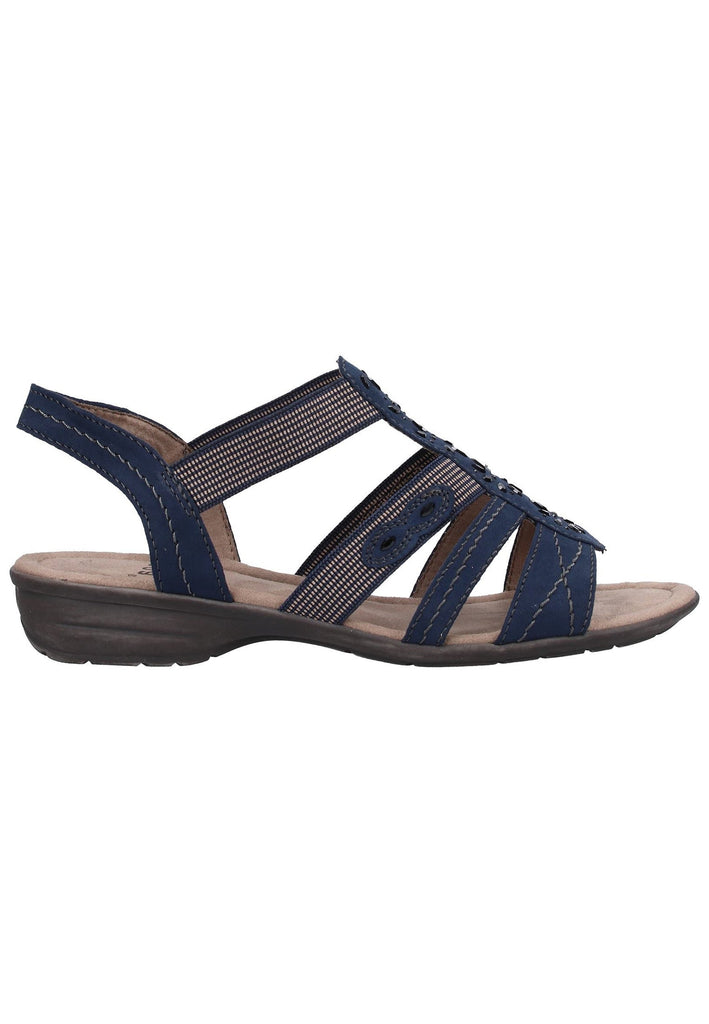 Jana Sandalen Lederimitat/Textil Navy