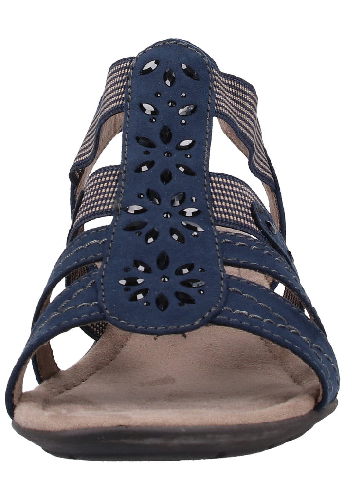 Jana Sandalen Lederimitat/Textil Navy