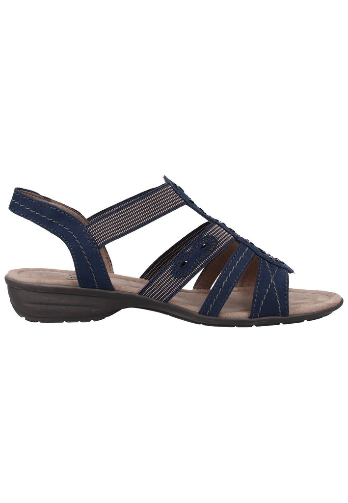 Jana Sandalen Lederimitat/Textil Navy