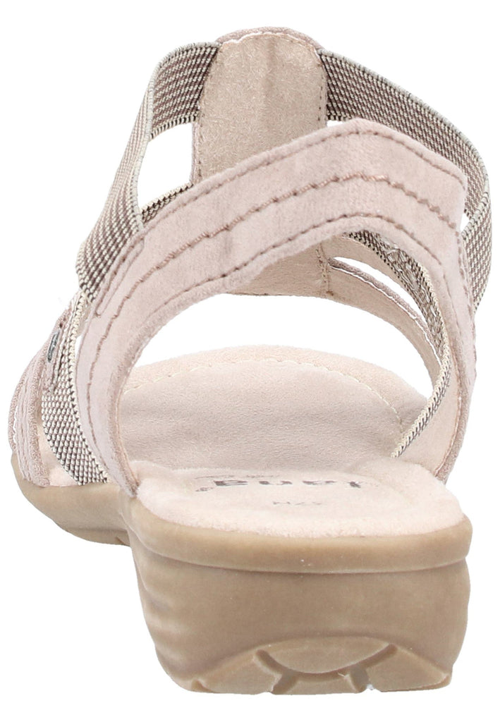 Jana Sandalen Lederimitat/Textil Taupe