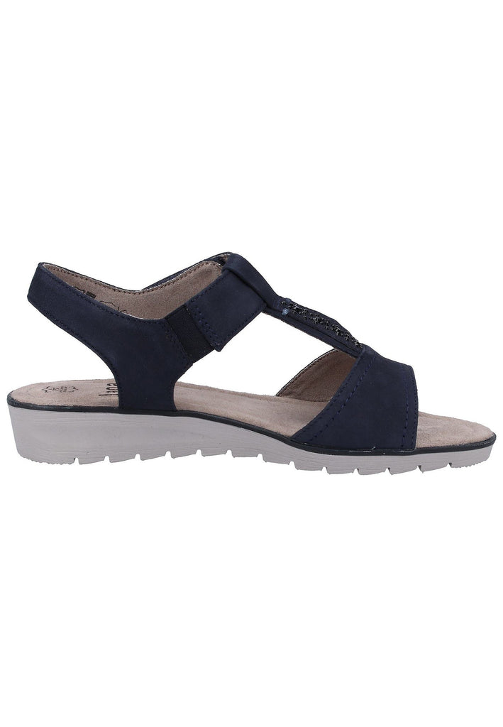 Jana Sandalen Nubukleder Navy
