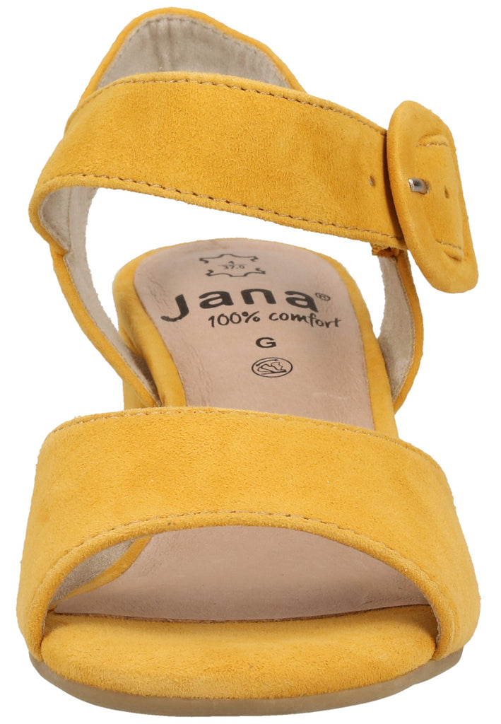 Jana Sandalen Veloursleder Gelb