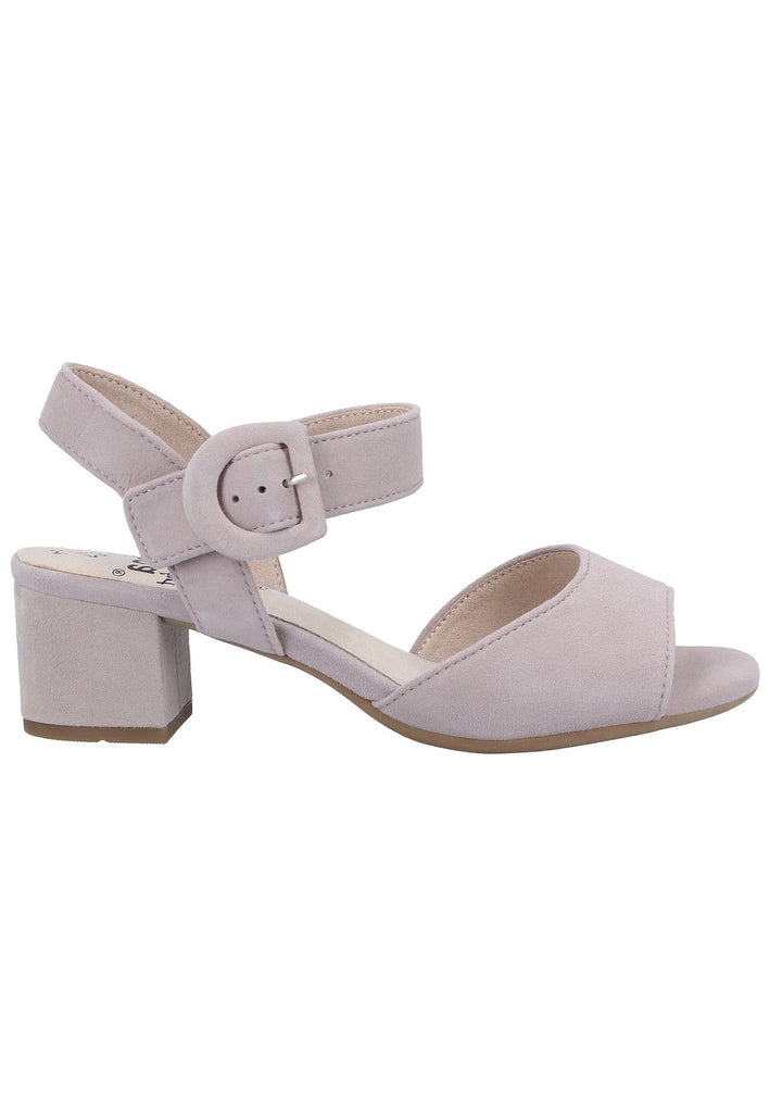 Jana Sandalen Veloursleder Hellgrau