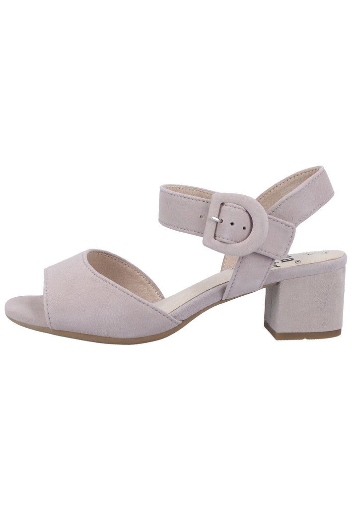 Jana Sandalen Veloursleder Hellgrau
