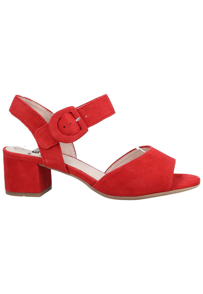 Jana Sandalen Veloursleder Rot